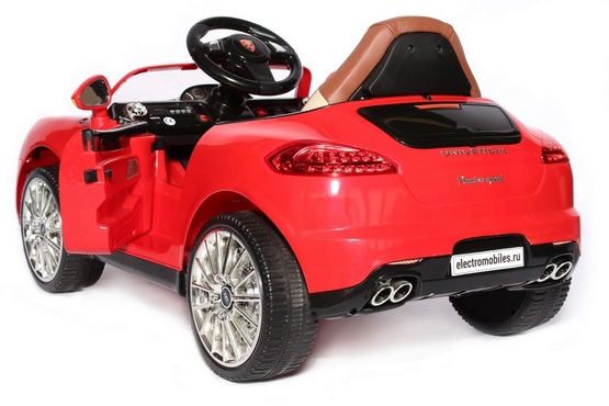 Детский электромобиль Porsche A444AA VIP (красный) (4)