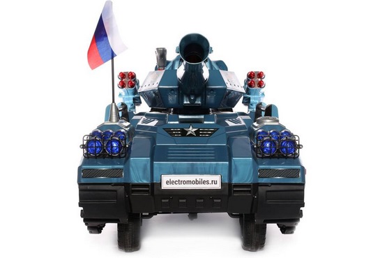 Детский электромобиль Танк С222СР (синий) (2)