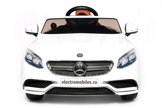 Детский электромобиль Mercedes-Benz S63 (белый) (2)