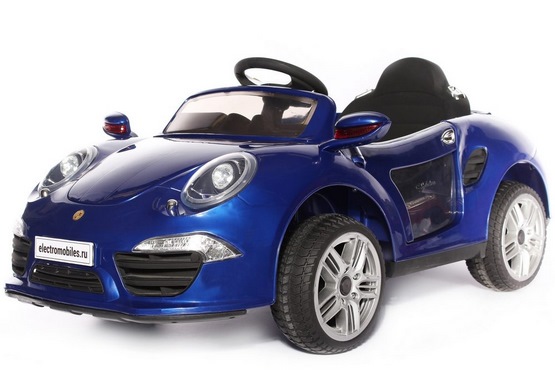 Детский электромобиль Porsche E911KX VIP (синий) (1)
