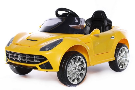 Детский электромобиль Ferrari O222OO (желтый) (1)