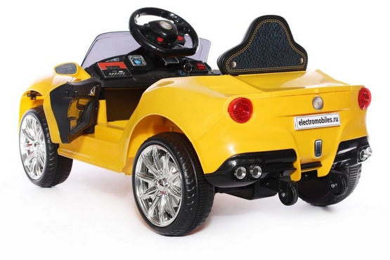 Детский электромобиль Ferrari O222OO (желтый) (4)