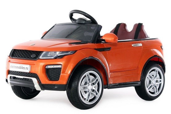 Детский электромобиль Range rover О007ОО VIP (оранжевый) (1)