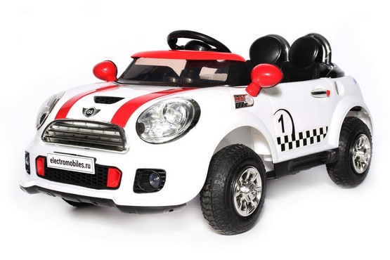 Детский электромобиль Mini Cooper E777KX (белый) (1)