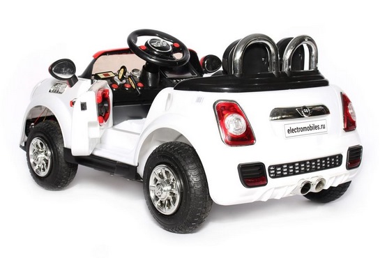 Детский электромобиль Mini Cooper E777KX (белый) (4)