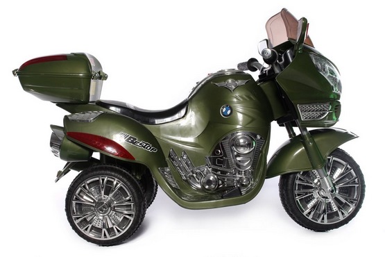 Детский электромотоцикл 9888 (зелёный) (3)