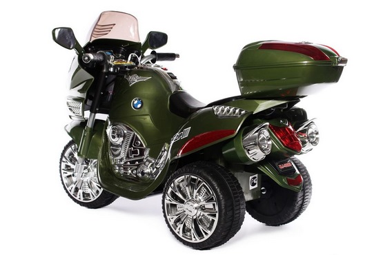 Детский электромотоцикл 9888 (зелёный) (4)