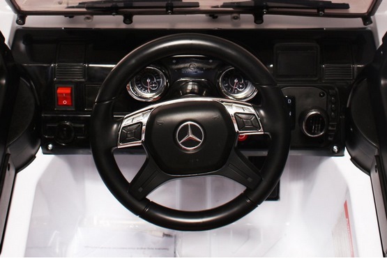 Детский электромобиль Mercedes-Benz G63 AMG (белый) (6)