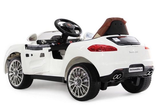Детский электромобиль Porsche A444AA VIP (белый) (4)
