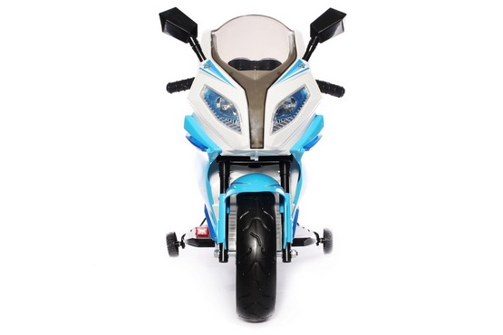 Детский электромотоцикл М111ММ (бело-синий) (2)