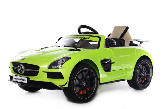 Детский электромобиль Mercedes-Benz SLS А333АА VIP (зелёный) (1)