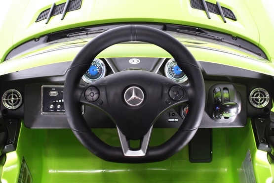 Детский электромобиль Mercedes-Benz SLS А333АА VIP (зелёный) (6)