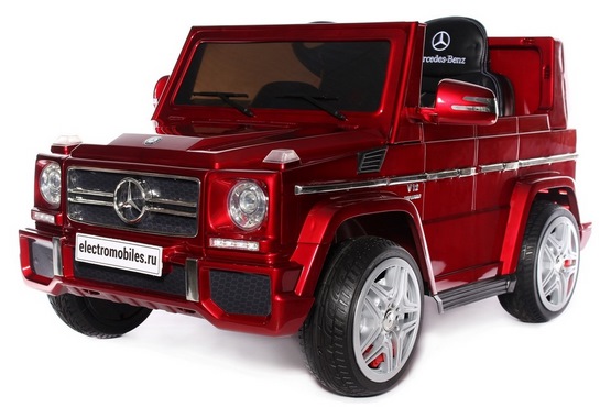 Детский электромобиль Mercedes-Benz G65 (красный глянцевый) (1)