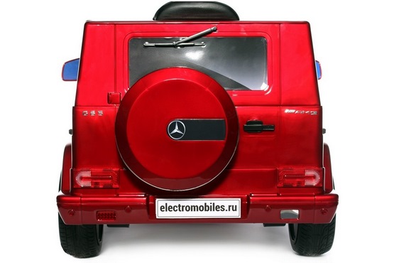 Детский электромобиль Mercedes-Benz G65 (красный глянцевый) (5)