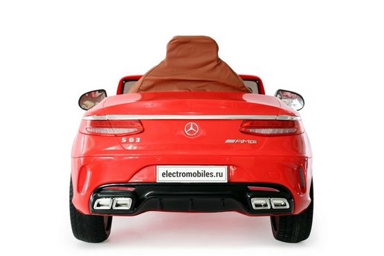 Детский электромобиль Mercedes-Benz S63 AMG Harleybella HL169 (красный) (5)