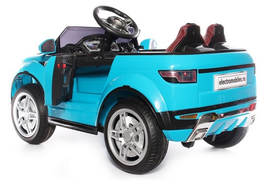 Детский электромобиль Range Rover О007ОО VIP (лазурный) (4)