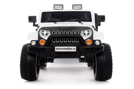 Детский электромобиль Jeep Wrangler O999OO (белый) (2)