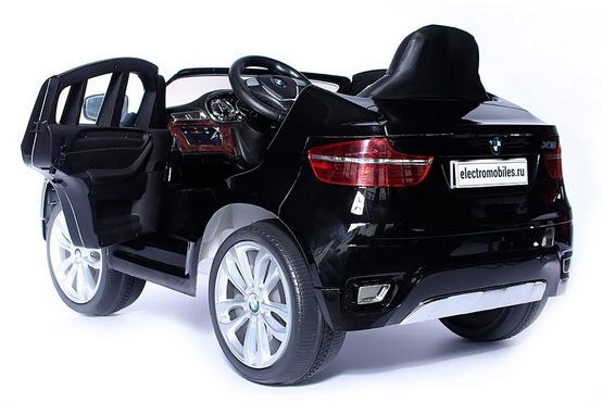 Детский электромобиль BMW X6 (чёрный) (4)