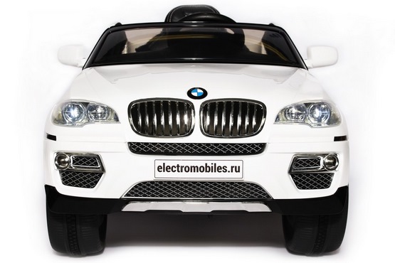 Детский электромобиль BMW X6 (белый глянец) (2)