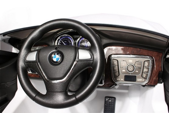 Детский электромобиль BMW X6 (белый глянец) (6)