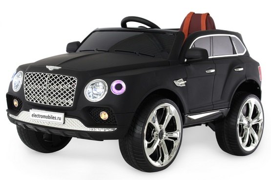 Детский электромобиль Bentley Е777КХ  (черный матовый) (1)