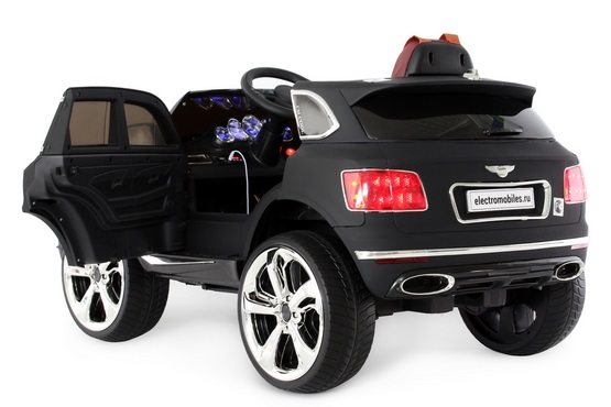 Детский электромобиль Bentley Е777КХ  (черный матовый) (4)