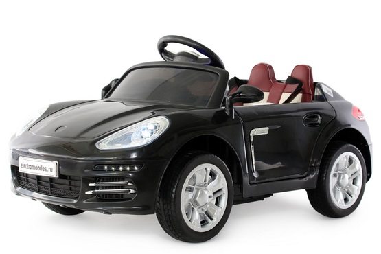 Детский электромобиль Porsche Е001ЕЕ (черный)