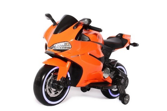 Детский электромотоцикл А001АА (оранжевый) (1)