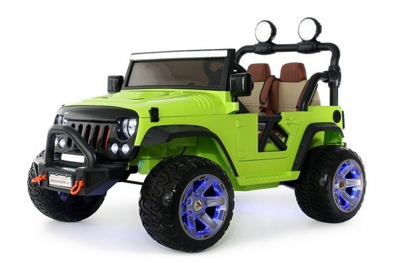 Детский электромобиль Jeep A004AA (зеленый)