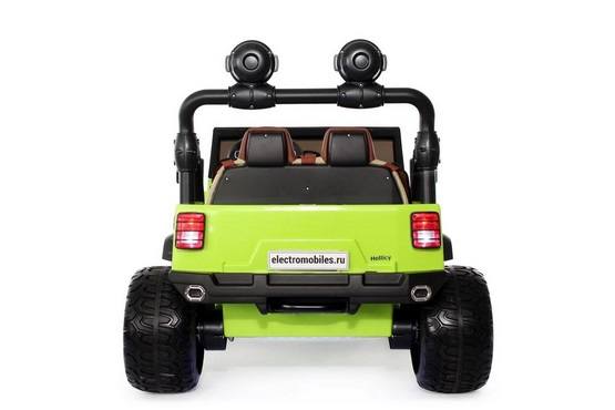 Детский электромобиль Jeep A004AA (зеленый) (5)