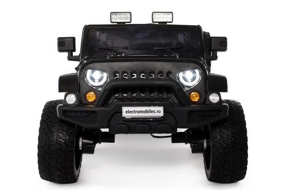 Детский электромобиль Jeep Wrangler O999OO (черный) (2)